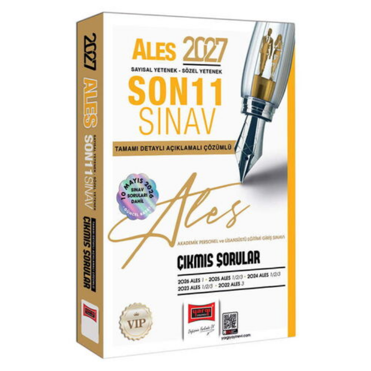 2027 ALES Sayısal - Sözel Yetenek Son 11 Sınav Tamamı Çözümlü Çıkmış Sorular-Yargı Yayınları