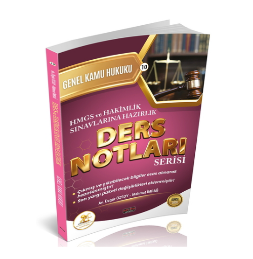 HUKAL HMGS-HAKİMLİK Genel Kamu Hukuku Ders Notları Savaş Yayınları 2026