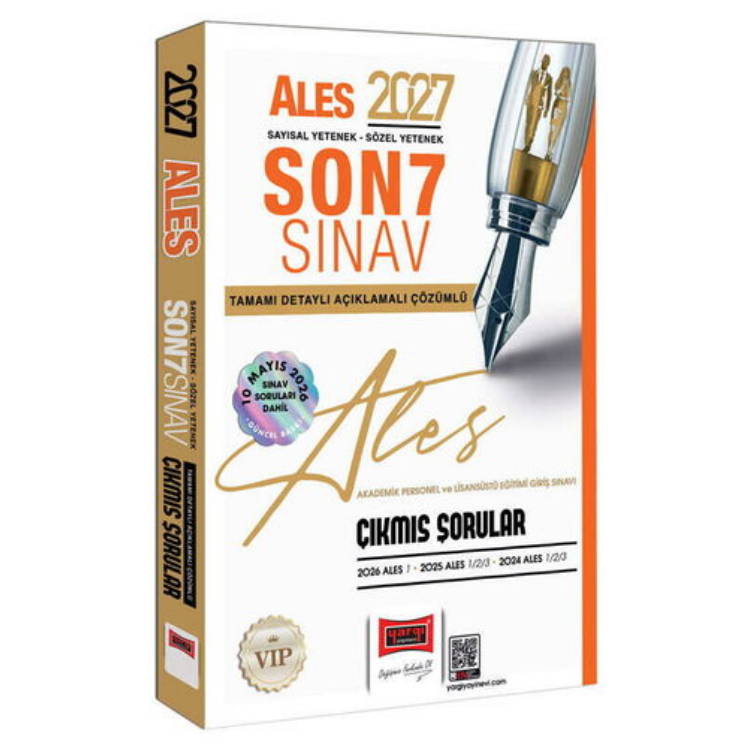 2027 ALES Sayısal-Sözel Yetenek Son 7 Sınav Tamamı Çözümlü Çıkmış Sorular-Yargı Yayınları
