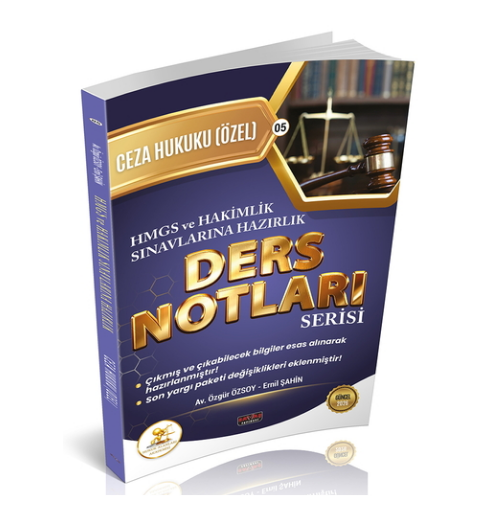 HUKAL HMGS-HAKİMLİK Ceza Hukuku Özel Hükümler Ders Notları Savaş Yayınları 2026