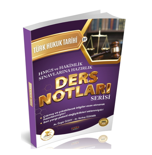 HUKAL HMGS-HAKİMLİK Türk Hukuk Tarihi Ders Notları Savaş Yayınları 2026