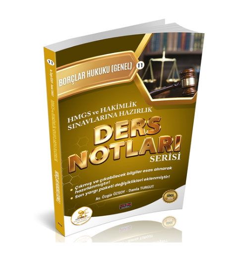 HUKAL HMGS-HAKİMLİK Borçlar Hukuku Genel Hükümler Ders Notları Savaş Yayınları 2026