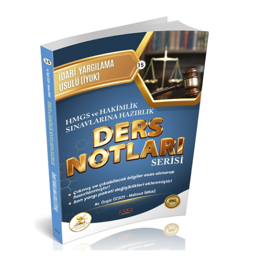HUKAL HMGS-HAKİMLİK İdari Yargılama Usulü Ders Notları Savaş Yayınları 2026
