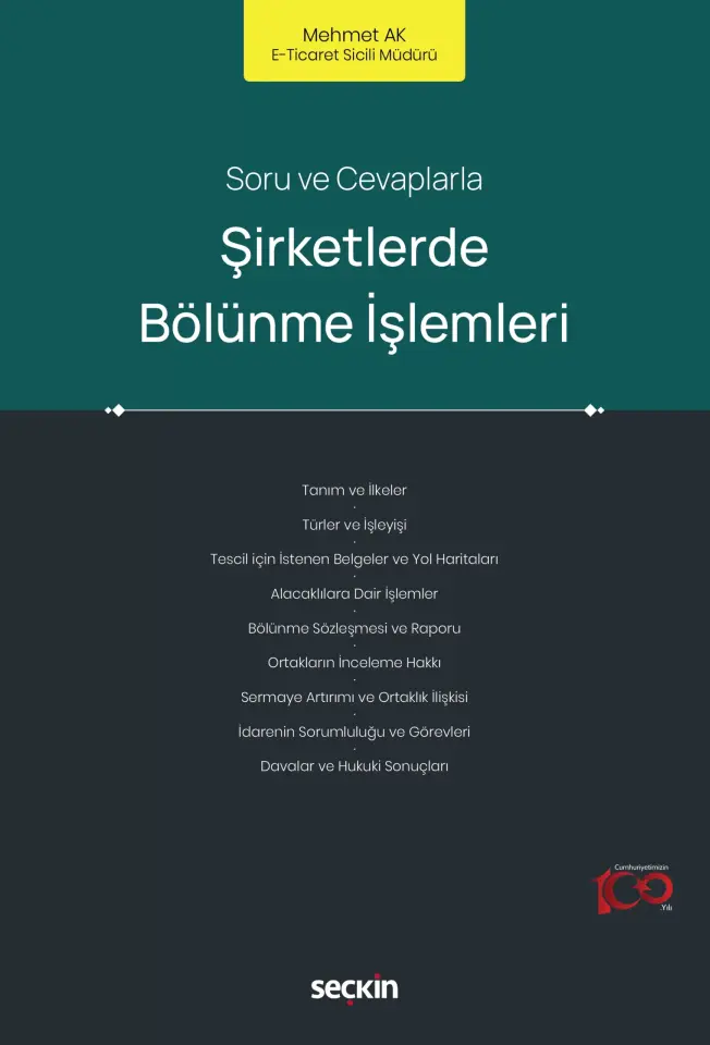Şirketlerde Bölünme İşlemleri Seçkin Yayıncılık