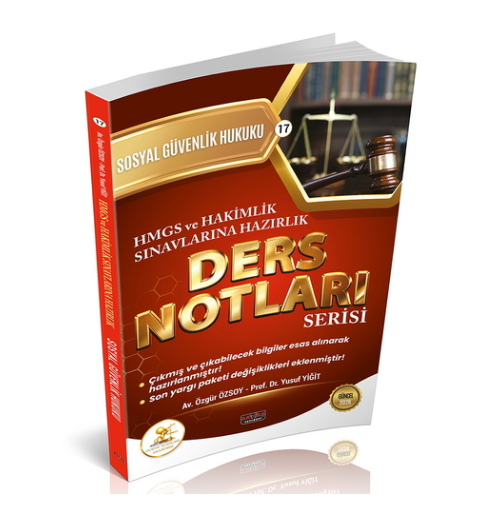 HUKAL HMGS-HAKİMLİK Sosyal Güvenlik Hukuku Ders Notları Savaş Yayınları 2026