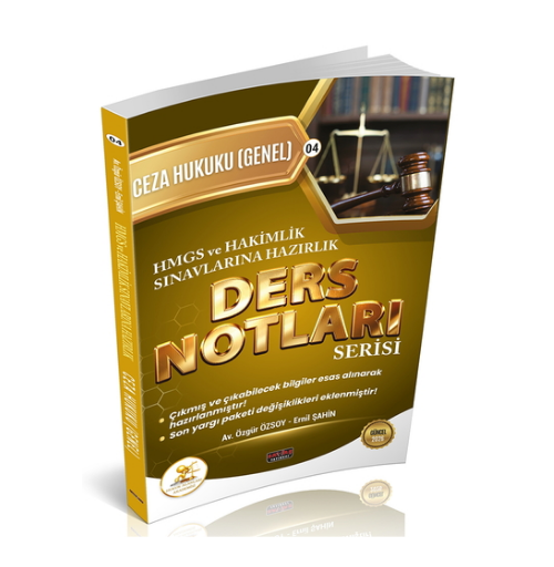 HUKAL HMGS-HAKİMLİK Ceza Hukuku Genel Hükümler Ders Notları Savaş Yayınları 2026