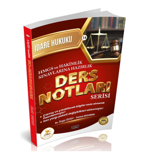HUKAL HMGS-HAKİMLİK İdare Hukuku Ders Notları Savaş Yayınları 2026