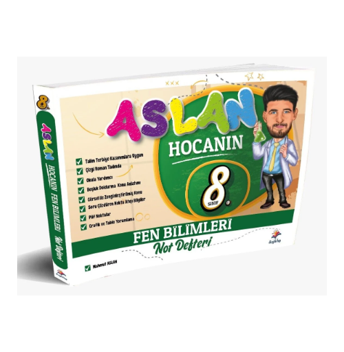 Aslan Hocanın Fen Bilimleri 8.Sınıf Ders Notu Dizgi Kitap Yayınları