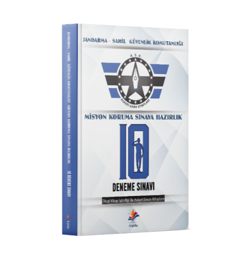 Jandarma-Sahil Güvenlik Komutanlığı Misyon Koruma Sınavı Hazırlık 10 Deneme Sınavı Dizgi Kitap Yayınları