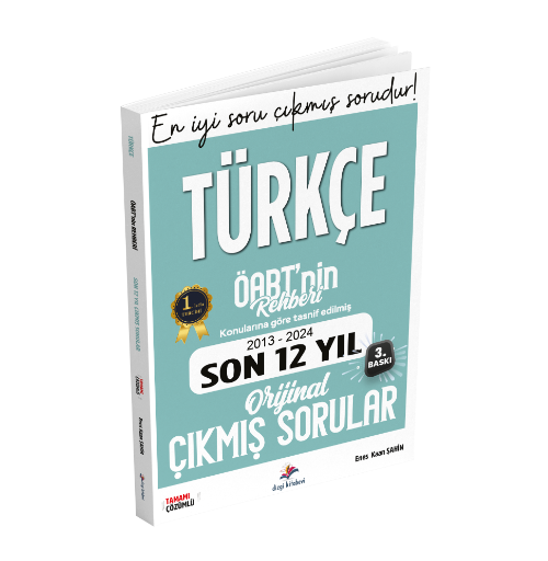 Meb Ags ÖABT Türkçe Öğretmenliği Öabt'nin Rehberi Konularına Göre Tasnif Edilmiş Son 12 Yıl Çözümlü Orijinal Çıkmış Sınav Soruları 2025 Dizgi Kitap Yayınları