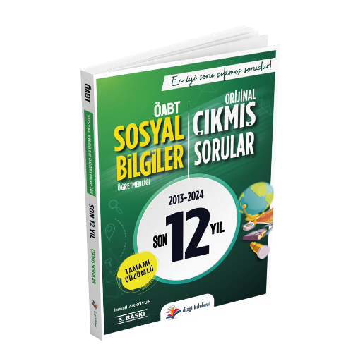 MEB-AGS 2025 ÖABT Sosyal Bilgiler Tamamı Çözümlü Son 12 Yıl Orijinal Çıkmış Sorular- Dizgi Kitap Yayınları