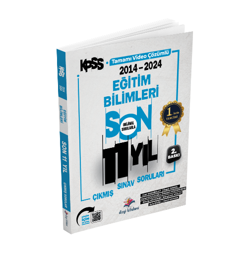2025 KPSS Eğitim Bilimleri Son 11 Yıl Orijinal Video Çözümlü Çıkmış Sınav Soruları Dizgi Kitap Yayınları