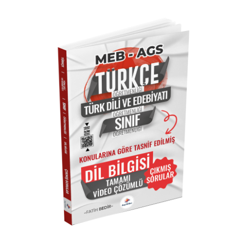 2026 Meb Ags ÖABT Türkçe, Türk Dili ve Edebiyatı, Sınıf Öğretmenliği Konularına Göre Tasnif Edilmiş Dil Bilgisi Tamamı Video Çözümlü Son 12 Yıl Çıkmış Sorular- Dizgi Kitap Yayınları