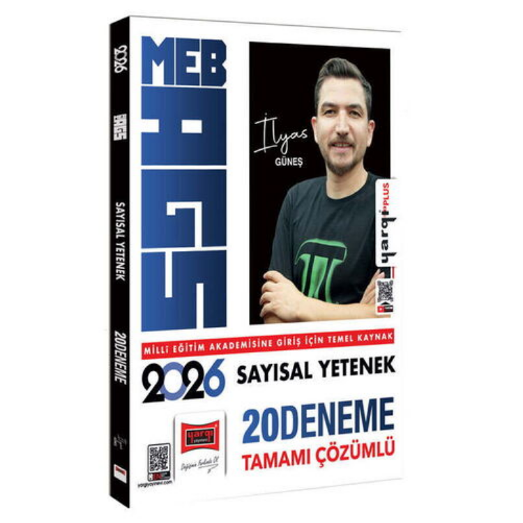 2026 MEB-AGS Sayısal Yetenek Tamamı Çözümlü 20 Deneme (İlyas Güneş)-Yargı Yayınları