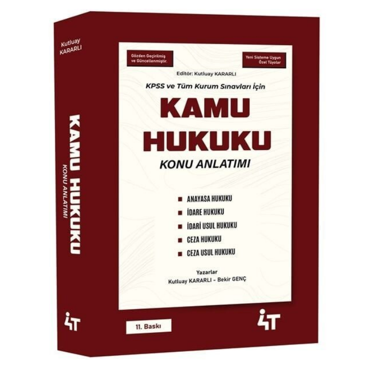 Kamu Hukuku Konu Anlatımı 11. Baskı 4T Yayınları