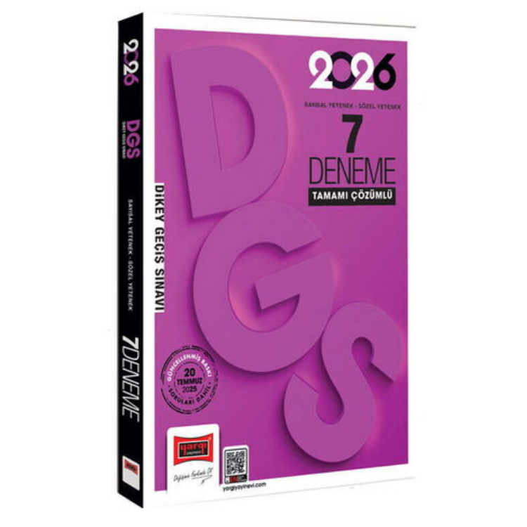 2026 DGS Sayısal-Sözel Yetenek Tamamı Çözümlü 7 Deneme-Yargı Yayınları