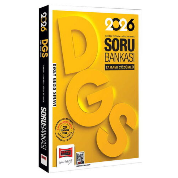2026 DGS Sayısal-Sözel Yetenek Tamamı Çözümlü Soru Bankası-Yargı Yayınları