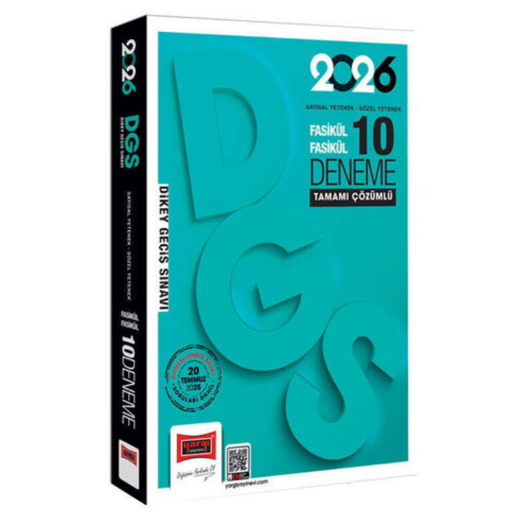 2026 DGS Sayısal-Sözel Yetenek Tamamı Çözümlü 10 Deneme-Yargı Yayınları