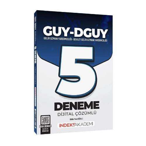 GUY-DGUY Gelir Uzman Yardımcılığı 5 Deneme Çözümlü - Murat Güzelli İndeks Akademi Yayıncılık