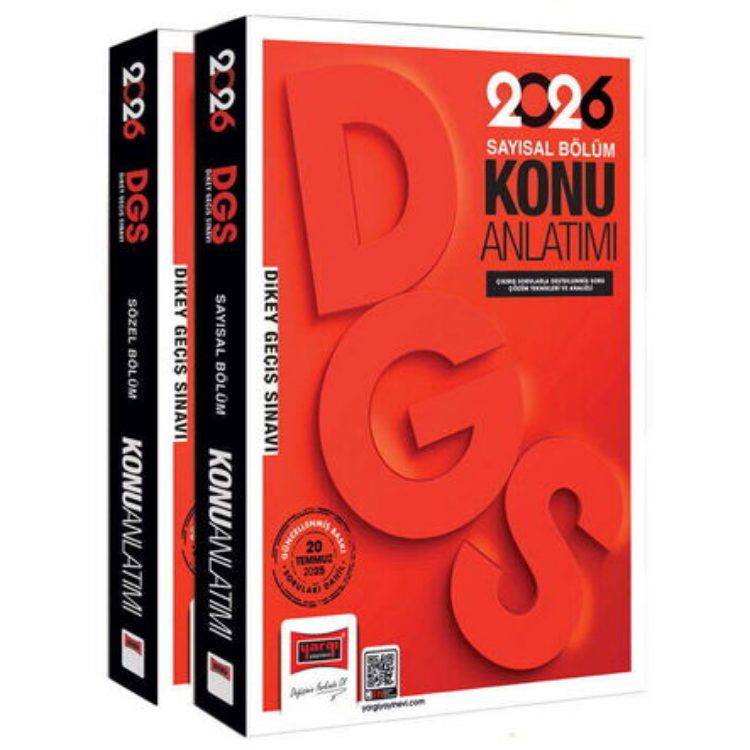 2026 DGS Sayısal-Sözel Yetenek Konu Anlatımlı Modüler Set (2 Cilt)-Yargı Yayınları
