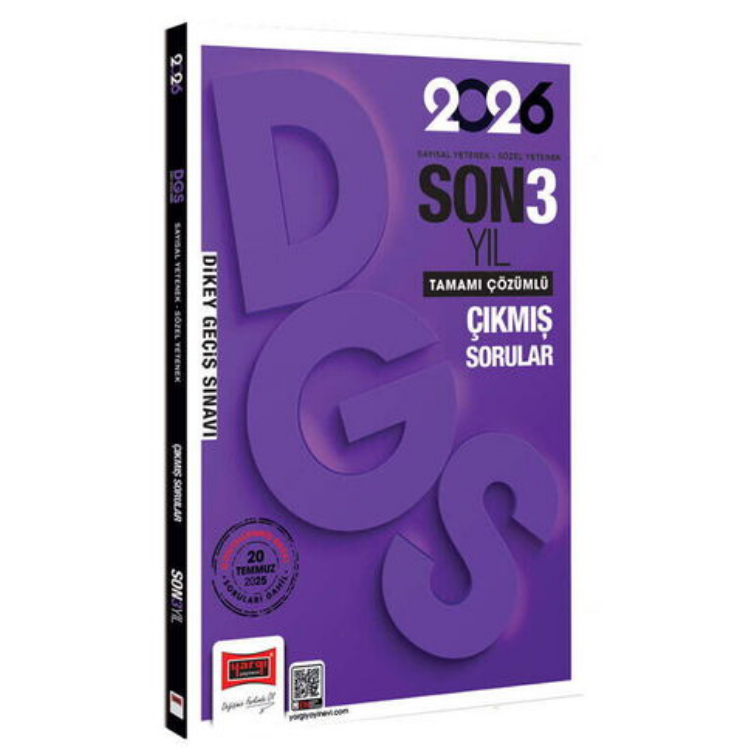 2026 DGS Sayısal-Sözel Yetenek Son 3 Yıl Çıkmış Sorular-Yargı Yayınları