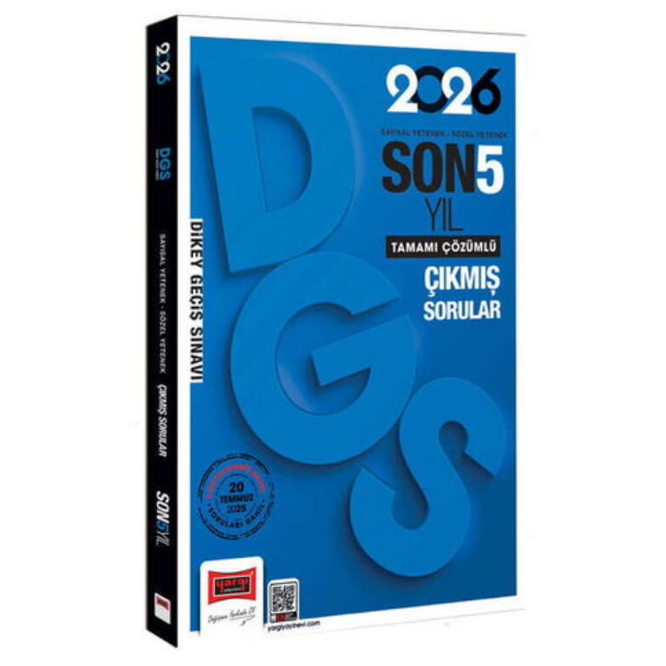 2026 DGS Sayısal-Sözel Yetenek Son 5 Yıl Çıkmış Sorular-Yargı Yayınları