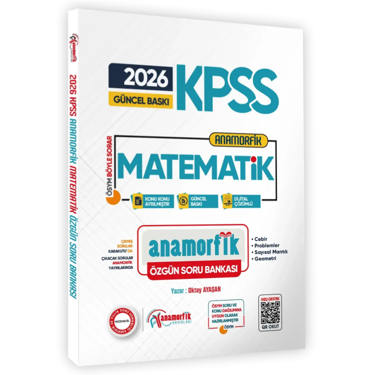 2026 KPSS Yeni Sistem Anamorfik Matematik Özgün Soru Bankası Konu Konu Dijital Çözümlü-İnformal Yayınları