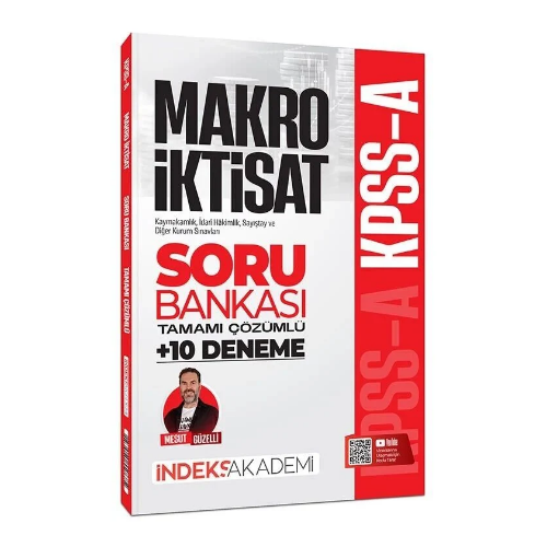 KPSS A Grubu Makro İktisat Soru Bankası ve 10 Deneme Çözümlü - Mesut Güzelli İndeks Akademi Yayıncılık