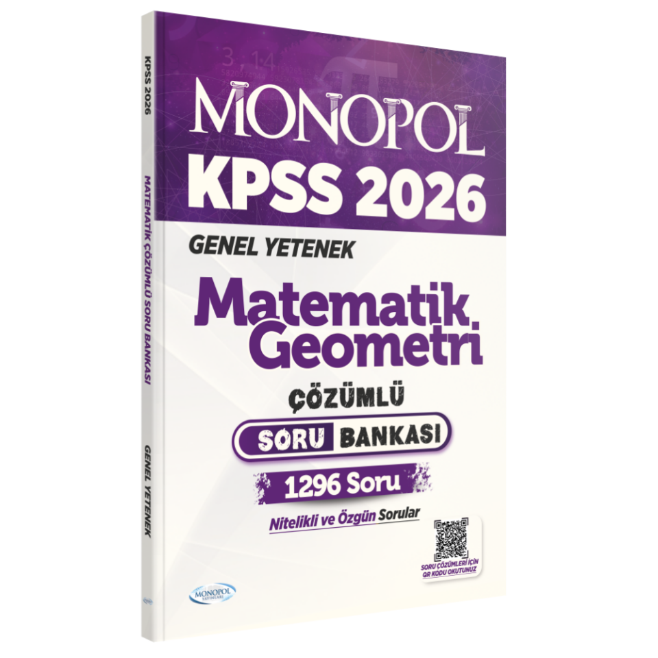2026 KPSS Matematik Geometri Çözümlü  Soru Bankası Monopol Yayınları