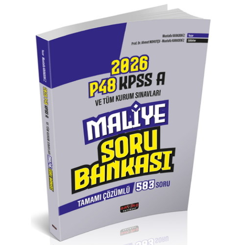 P48 KPSS A Grubu Maliye Tamamı Çözümlü Soru Bankası-Savaş Yayınları 2026