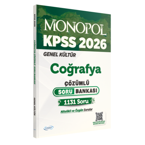 2026 KPSS Coğrafya Çözümlü  Soru Bankası Monopol Yayınları