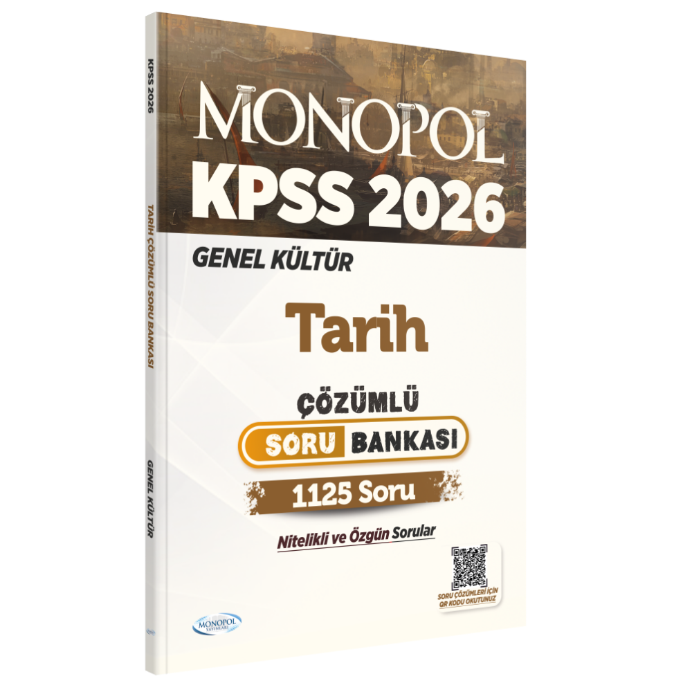 2026 KPSS Tarih Çözümlü  Soru Bankası Monopol Yayınları