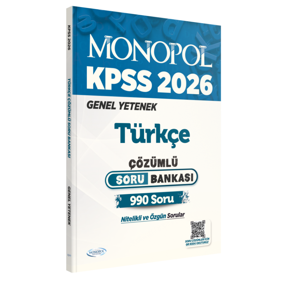 2026 KPSS Türkçe Çözümlü  Soru Bankası Monopol Yayınları