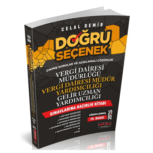 Doğru Seçenek Vergi Dairesi Müdürlüğü, Gelir Uzman Yardımcılığı Sınavlarına Hazırlık Kitabı Savaş Yayınları 2026