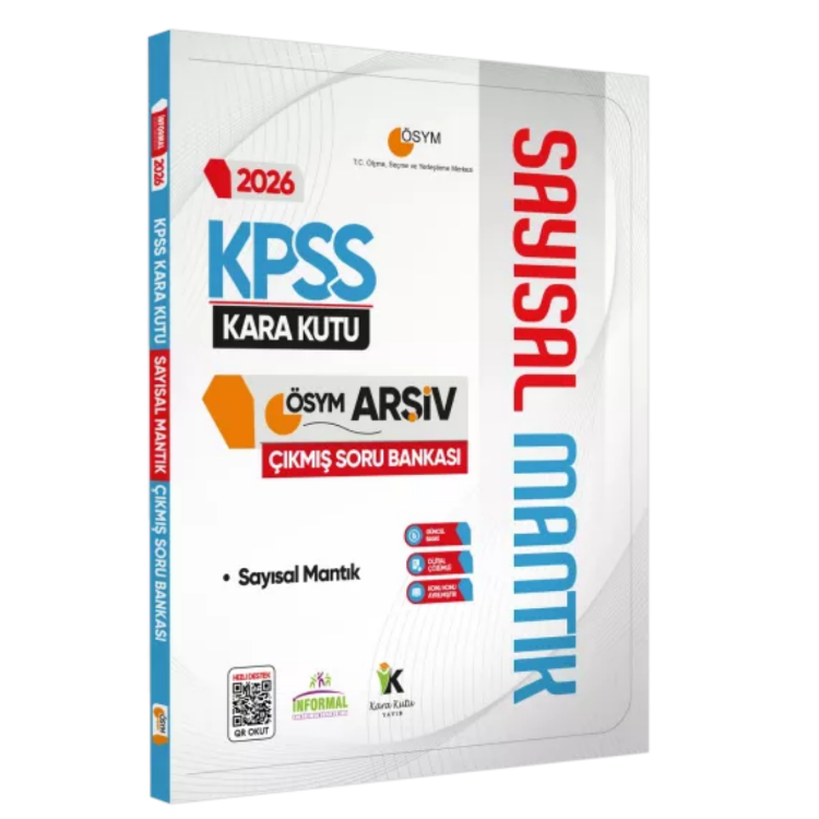 2026 KPSS SAYISAL MANTIK Kara Kutu ÖSYM Çıkmış Soru Havuzu Bankası Konu Özetli Dijital Çözümlü-İnformal Yayınları