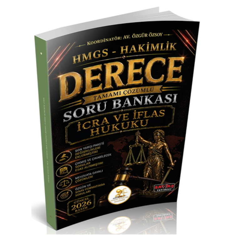 HUKAL HMGS-Hakimlik Derece İcra ve İflas Hukuku Soru Bankası Savaş Yayınevi 2026