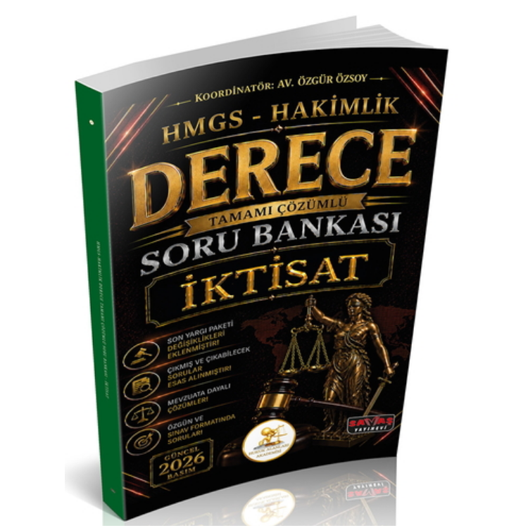 HUKAL HMGS-Hakimlik Derece İktisat Soru Bankası Savaş Yayınevi 2026