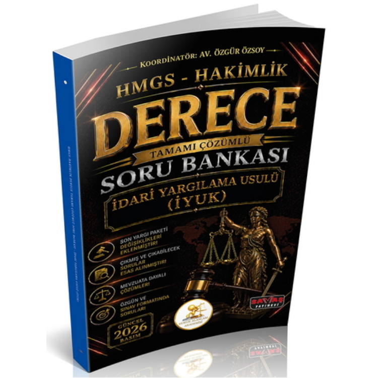 HUKAL HMGS-Hakimlik Derece İdari Yargılama Hukuku Soru Bankası Savaş Yayınevi 2026