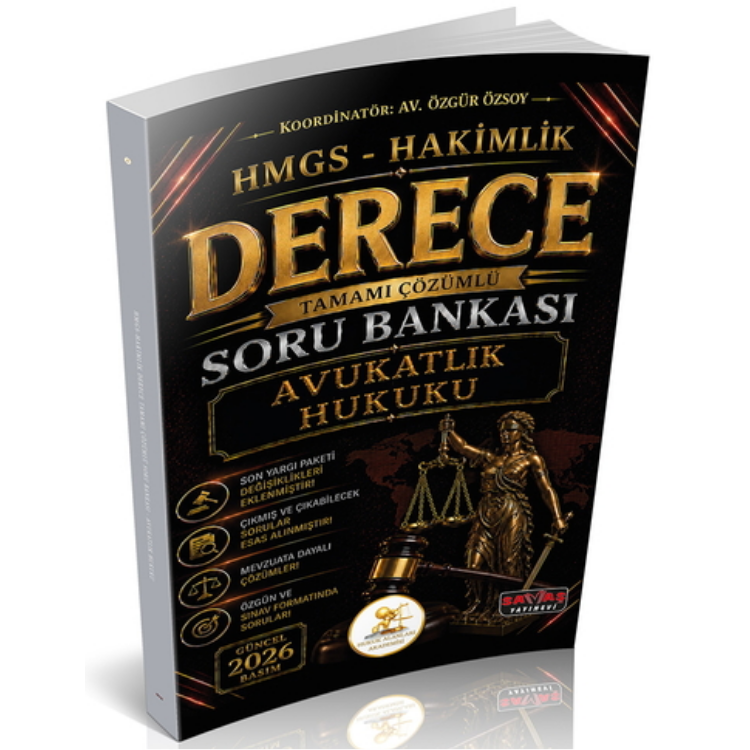 HUKAL HMGS-Hakimlik Derece Avukatlık Hukuku Soru Bankası Savaş Yayınevi 2026