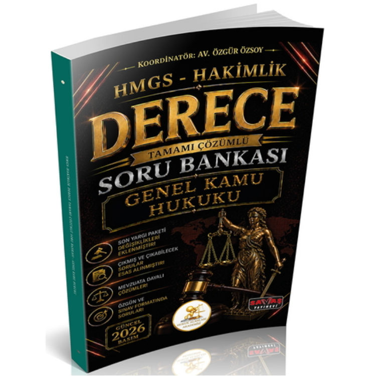 HUKAL HMGS-Hakimlik Derece Genel Kamu Hukuku Soru Bankası Savaş Yayınevi 2026