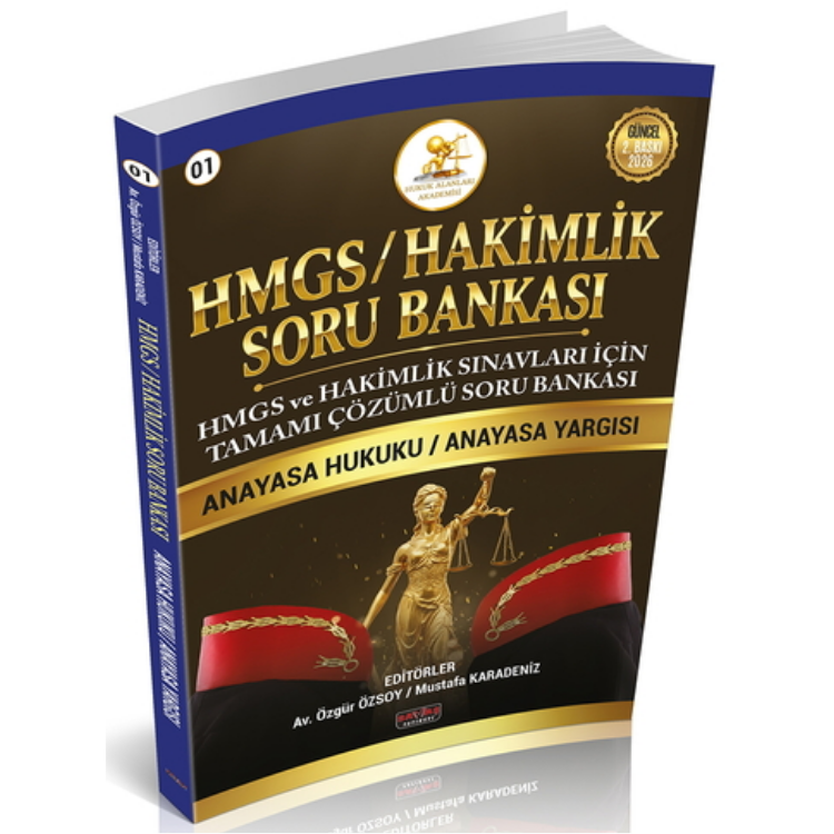 HUKAL HMGS-HAKİMLİK Anayasa Hukuku Anayasa Yargısı Soru Bankası Savaş Yayınları 2026