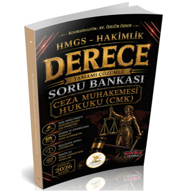 HUKAL HMGS-Hakimlik Derece Ceza Muhakemesi Hukuku CMK Soru Bankası Savaş Yayınevi 2026