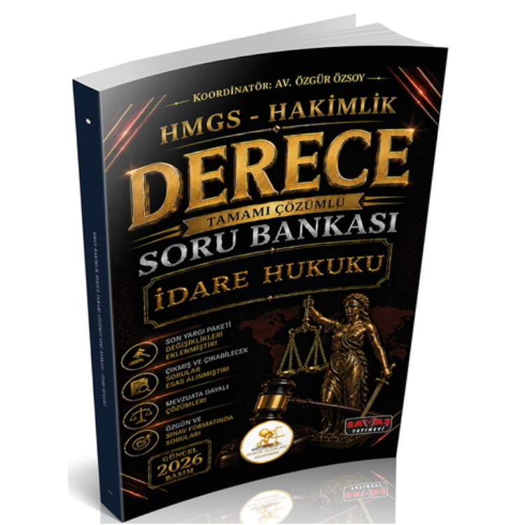 HUKAL HMGS-Hakimlik Derece İdare Hukuku Soru Bankası 2026 Savaş Yayınları