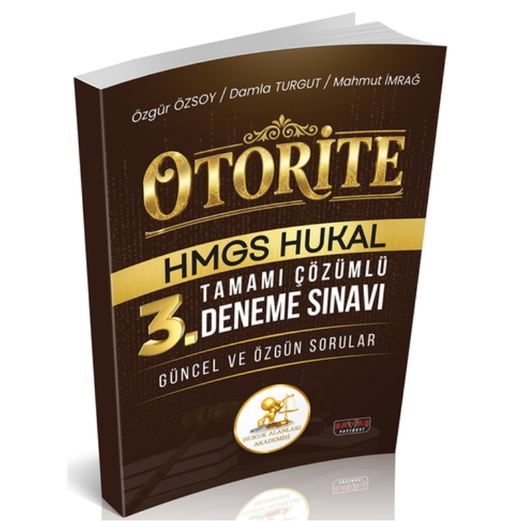 2026 Otorite HMGS HUKAL Tamamı Çözümlü 3. Deneme Sınavı Savaş Yayınları