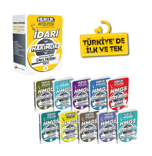 Hukuk Atölyesi İdari Hakimlik Çıkmış Soru Örnekli Ders Notları Seti Dizgi Kitap Yayınları