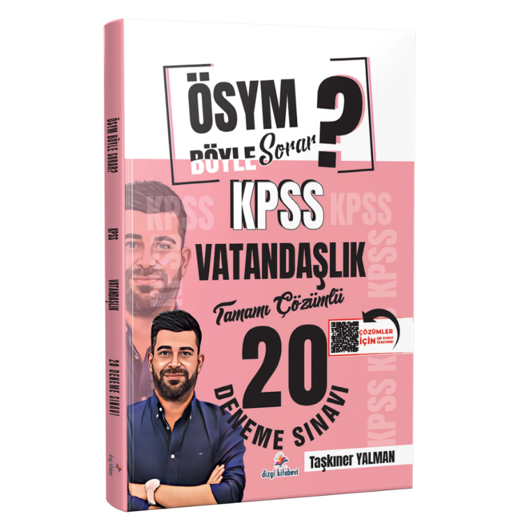 ÖSYM Böyle Sorar 2026 KPSS Vatandaşlık Tamamı PDF Çözümlü 20 Deneme Sınavı Taşkıner Yalman- Dizgi Kitap Yayınları
