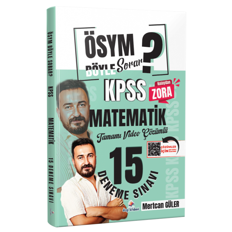 2026 KPSS ÖSYM Böyle Sorar Matematik Tamamı Video Çözümlü 15 Deneme Sınavı - Mertcan Güler-Dizgi Kitap Yayınları