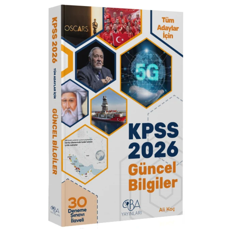 2026 KPSS Güncel Bilgiler Konu Anlatımı (30 Deneme İlaveli) - Ali Koç CBA Yayınları