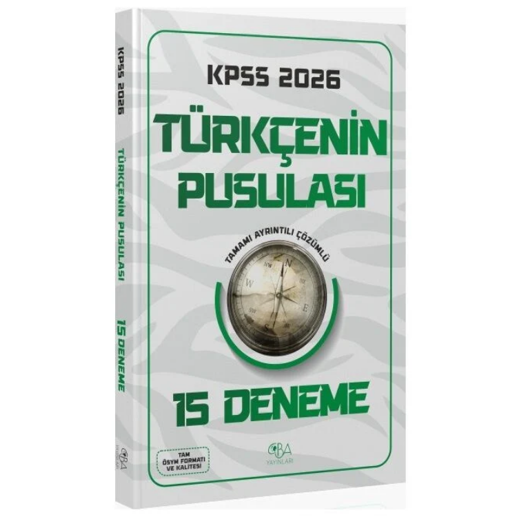 2026 KPSS Türkçenin Pusulası 15 Deneme Çözümlü CBA Yayınları