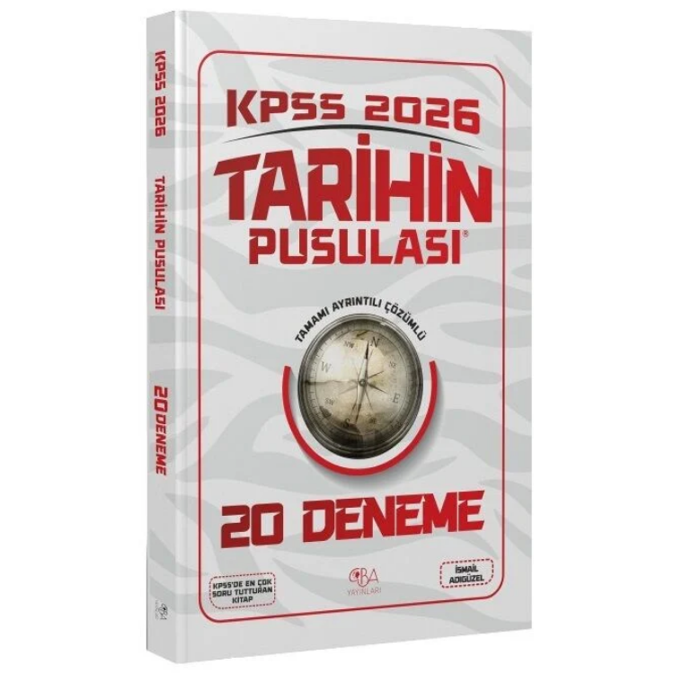 2026 KPSS Tarihin Pusulası 20 Deneme Çözümlü - İsmail Adıgüzel CBA Yayınları